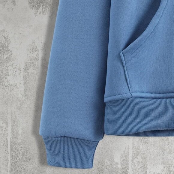 Blue Mens Hoodie - Picture 6 of 6